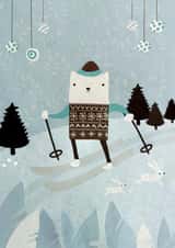 Winter Seasonal Sporty Holiday Card created by Annie Wilkinson