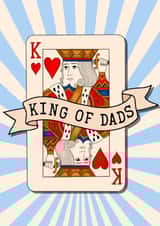 Cool Fathers Day Card - King of Dads - Card created by Poppy & Mabel 