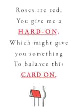 Something To Balance This Card On. Funny Anniversary or Valentine Card created by mungo and shoddy
