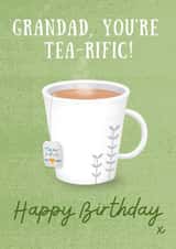 Cute Birthday Card - Tea-rific Grandad created by Rebecca Handy