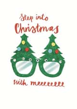 Step Into Christmas - Elton inspired Christmas card created by Bertie Bryans