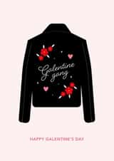Galentine's Day Card | Galentine Gang | Leather Jacket created by Dani White