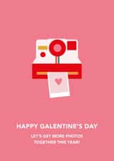Cute Galentine's Day Card - Let's Get More Photos Together This Year created by Dani White