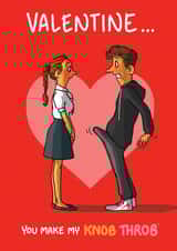 Cheeky Valentines Card - Knob Throb created by Bryony Jackson Walters