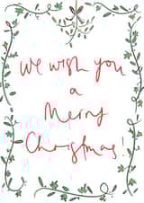 Pretty Christmas Card - Holly and Mistletoe created by Bellynam Studio