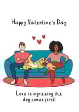 Funny Valentine's card - for dog owners created by Schnauzer Scribbles