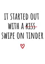 Funny Valentine’s Day card - Tinder romance created by Amy (Hedgecards)