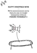 Happy Christmas Mum - A funny, rude card to make any mum laugh loud when opened created by DeedarDesigns