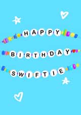 Friendship Bracelet- Taylor Swift inspired Birthday card. Eras tour created by Rachel Suzanne