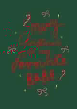 Cute Christmas card for friend created by CorinaFay Illustration