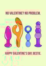 Funny Galentine's Day card to send to your single bestie this Valentine's Day! created by Courtney Andrews