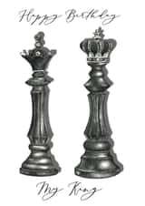 Cute Birthday card for your husband, boyfriend, partner.
Happy Birthday My King created by Elise Brown