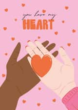 Romantic Illustrated Valentines Card - You have my Heart created by Essentially Nomadic Designs