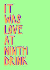 Funny anniversary Valentine’s card for significant other - drinking - night out created by Anna Kathryn 