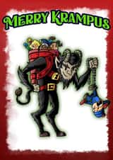 Merry Krampus created by Hillside Comics
