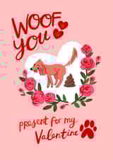 Funny Poo Valentine's Day Card from the Dog created by Rumbambar