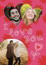 Personalised Valentines Day Photo Card created by Josie Gledhill - Cute Valentines Phot Card - I Love You