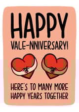 Valentines Anniversary Card - For couples who's anniversary is Valentines Day created by TeePee Creations