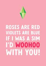 Funny Valentine's Day Card - The Sims - Woohoo created by The Cake Thief