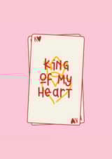 King of my heart - playing cards - valentines day created by Jamie Lindsay