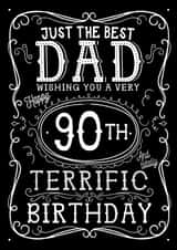 Jack Daniels Whiskey Birthday Card - Dad - 90th created by  la la la     Designs