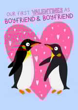 First Valentine's as Boyfriend and Boyfriend - New Love - Penguin's - Hearts created by Ludicrous Prints