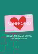 Funny NHS BonerCard Valentines Day Card - Perfect for your significant other. created by Puns and Needles
