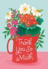 Thank you so much greeting card - Pretty Heartfelt created by Ricicle Cards