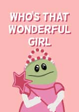 Cute Valentines Card - Wonderful Girl created by Funny Hunny