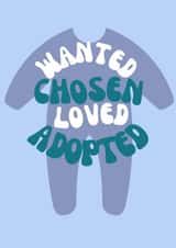 Adoption Congratulation Card - Blue Boy created by Designs by Nell