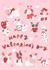 Cute Valentine's card - Cupid Dogs created by Miss NoProblem