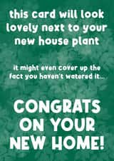 Funny new home card created by Sean David Cards