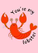 You're my lobster - Cute Valentines card - Inspired by Friends sitcom created by DoodleTwig