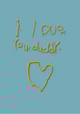 Cute card for Daddy created by Gingersnap Designs