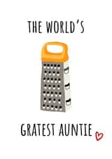 Cute Birthday Card - Gratest Auntie created by Amy (Hedgecards)