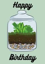 Turtle Terrarium Birthday Card for Animal and Plant Lovers created by DoodleTwig