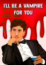 Naughty Saltburn Card - Oliver - Barry Keoghan created by Poppy & Mabel