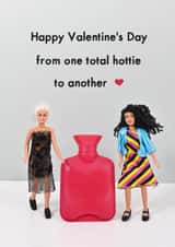 Punny Valentines Card - To a total hottie created by Bold & Bright Cards