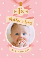 Personalised Mothers Day Photo Card created by The Pattern Press - Cute Mother's Day Photo Card - 1st Mother's Day