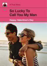 Personalised Valentines Day Photo Card created by Yay Days - Cute Valentine's Photo Card - For Him - A True Story