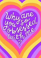 Colorful Retro Card - Funky Valentine's Day Card created by Kelley Dillon