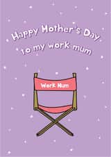 Funny Happy Mother's Day Card - Work Mum created by @Laura Lonsdale Designs