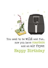 Funny Birthday Card - Air Fryer And Coasters created by Dandelion Stationery