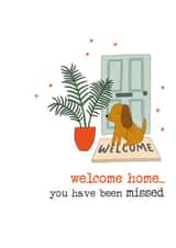 Welcome Home Dog - you have been missed created by Dandelion Stationery