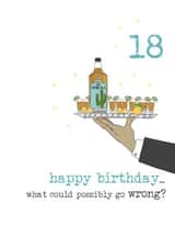 Funny Birthday Card - 18 - what could possibly go wrong? created by Dandelion Stationery