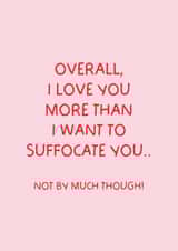 Funny Anniversary/Valentines Day Quote Card created by Puns and Needles