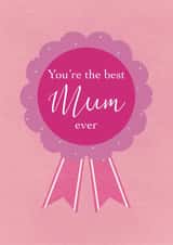 Best Mum Ever - Mothers Day Card - Mother Birthday Card - Trophy - Mummy - Mum created by Rainee Collections