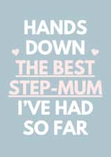 Cute Mother's Day Card For Step Mum - Hands Down created by Sundiva Designs