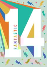 Fantastic 14 year old - Bold modern design created by Ally Marie Illustration