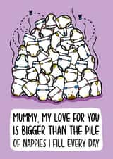Funny Mothers Day Card - from the Baby created by TeePee Creations